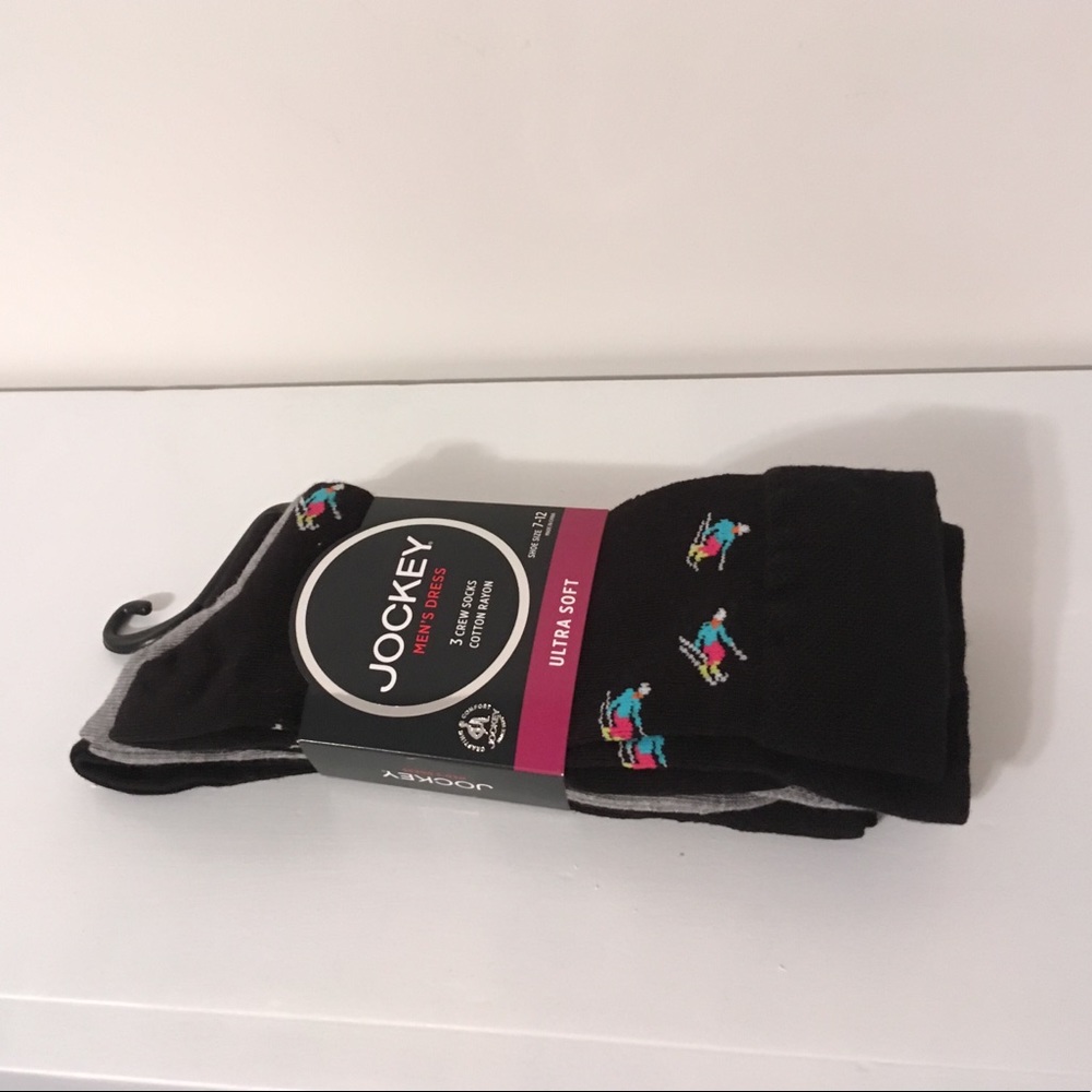 3 pairs of Jockey mens dress socks. Skiers - NWT